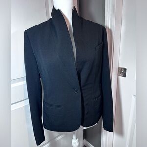 Anne Klein Executive Collection Black Tailored Blazer Career Jacket